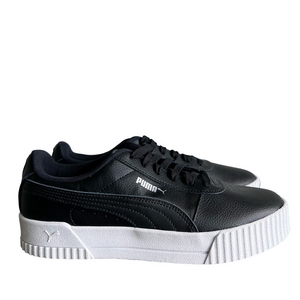 Puma Women's Carina 2.0 Black Leather Shoe Size 9 #034
